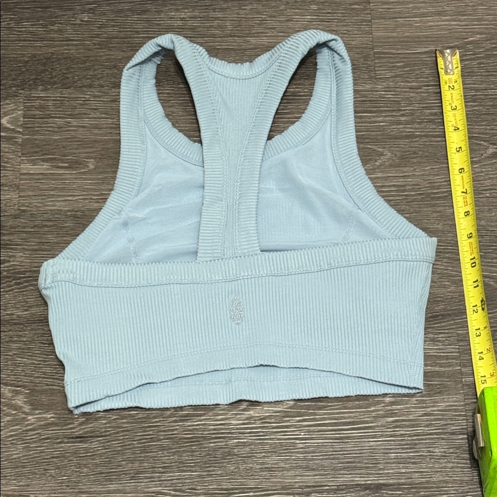 Free People Blue Ribbed Tank Top - Picture 3 of 3
